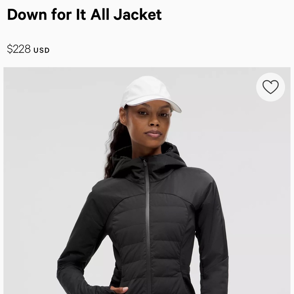 Lululemon Black Puffer Jacket with Quilted Design